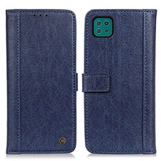 Custodia Portafoglio In Pelle Cover con Supporto M10L per Samsung Galaxy A22s 5G Blu