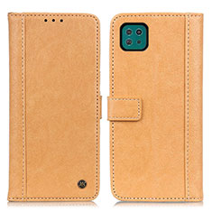 Custodia Portafoglio In Pelle Cover con Supporto M10L per Samsung Galaxy A22s 5G Khaki