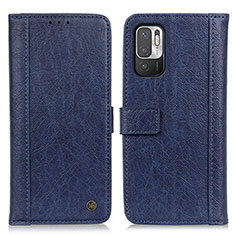 Custodia Portafoglio In Pelle Cover con Supporto M10L per Xiaomi POCO M3 Pro 5G Blu