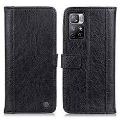 Custodia Portafoglio In Pelle Cover con Supporto M10L per Xiaomi Poco M4 Pro 5G Nero