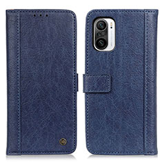 Custodia Portafoglio In Pelle Cover con Supporto M10L per Xiaomi Redmi K40 Pro+ Plus 5G Blu