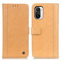 Custodia Portafoglio In Pelle Cover con Supporto M10L per Xiaomi Redmi K40 Pro+ Plus 5G Khaki