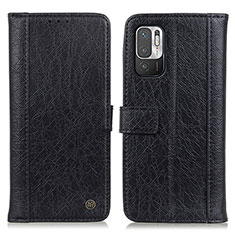 Custodia Portafoglio In Pelle Cover con Supporto M10L per Xiaomi Redmi Note 10 5G Nero