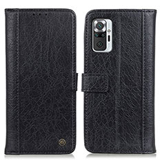 Custodia Portafoglio In Pelle Cover con Supporto M10L per Xiaomi Redmi Note 10 Pro Max Nero