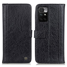 Custodia Portafoglio In Pelle Cover con Supporto M10L per Xiaomi Redmi Note 11 4G (2021) Nero