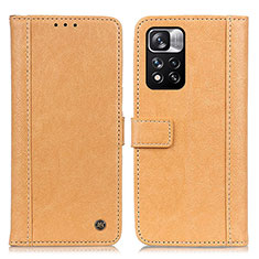 Custodia Portafoglio In Pelle Cover con Supporto M10L per Xiaomi Redmi Note 11 Pro+ Plus 5G Khaki