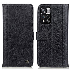 Custodia Portafoglio In Pelle Cover con Supporto M10L per Xiaomi Redmi Note 11 Pro+ Plus 5G Nero