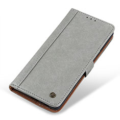 Custodia Portafoglio In Pelle Cover con Supporto M10L per Xiaomi Redmi Note 11 SE India 4G Grigio