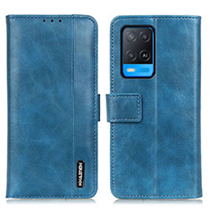 Custodia Portafoglio In Pelle Cover con Supporto M11L per Oppo A54 4G Blu