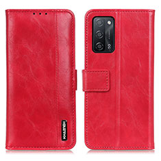 Custodia Portafoglio In Pelle Cover con Supporto M11L per Oppo A56 5G Rosso