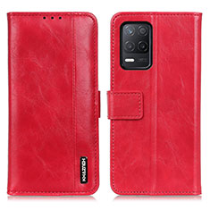 Custodia Portafoglio In Pelle Cover con Supporto M11L per Realme 9 5G India Rosso