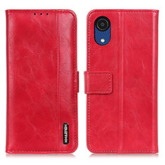 Custodia Portafoglio In Pelle Cover con Supporto M11L per Samsung Galaxy A03 Core Rosso