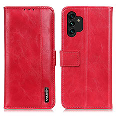 Custodia Portafoglio In Pelle Cover con Supporto M11L per Samsung Galaxy A04s Rosso