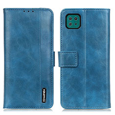 Custodia Portafoglio In Pelle Cover con Supporto M11L per Samsung Galaxy A22s 5G Blu