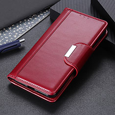 Custodia Portafoglio In Pelle Cover con Supporto M11L per Samsung Galaxy F02S SM-E025F Rosso