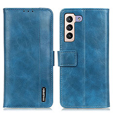 Custodia Portafoglio In Pelle Cover con Supporto M11L per Samsung Galaxy S23 Plus 5G Blu