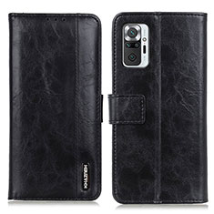 Custodia Portafoglio In Pelle Cover con Supporto M11L per Xiaomi Redmi Note 10 Pro 4G Nero