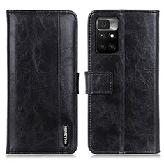 Custodia Portafoglio In Pelle Cover con Supporto M11L per Xiaomi Redmi Note 11 4G (2021) Nero