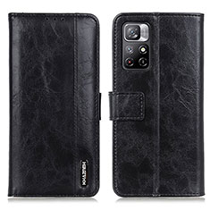 Custodia Portafoglio In Pelle Cover con Supporto M11L per Xiaomi Redmi Note 11 5G Nero