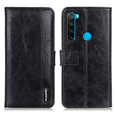 Custodia Portafoglio In Pelle Cover con Supporto M11L per Xiaomi Redmi Note 8 (2021) Nero