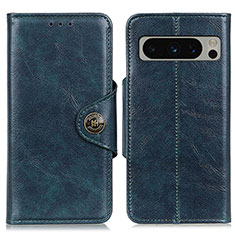 Custodia Portafoglio In Pelle Cover con Supporto M12L per Google Pixel 8 Pro 5G Blu