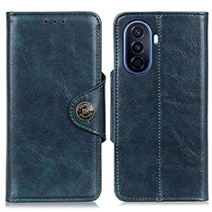 Custodia Portafoglio In Pelle Cover con Supporto M12L per Huawei Nova Y70 Plus Blu