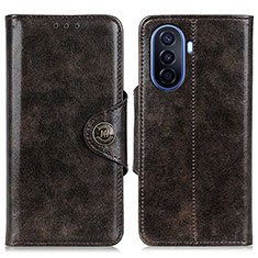 Custodia Portafoglio In Pelle Cover con Supporto M12L per Huawei Nova Y70 Plus Bronze