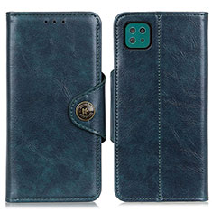 Custodia Portafoglio In Pelle Cover con Supporto M12L per Samsung Galaxy A22 5G Blu