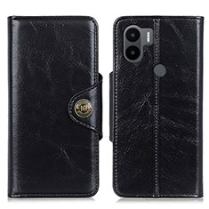 Custodia Portafoglio In Pelle Cover con Supporto M12L per Xiaomi Redmi A1 Plus Nero