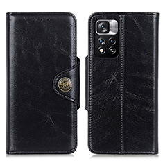 Custodia Portafoglio In Pelle Cover con Supporto M12L per Xiaomi Redmi Note 11 Pro+ Plus 5G Nero