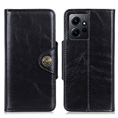 Custodia Portafoglio In Pelle Cover con Supporto M12L per Xiaomi Redmi Note 12 4G Nero