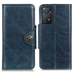 Custodia Portafoglio In Pelle Cover con Supporto M12L per Xiaomi Redmi Note 12 Pro 4G Blu