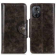 Custodia Portafoglio In Pelle Cover con Supporto M12L per Xiaomi Redmi Note 12R Pro 5G Bronze