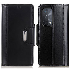 Custodia Portafoglio In Pelle Cover con Supporto M13L per Oppo A74 5G Nero