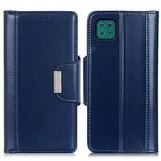 Custodia Portafoglio In Pelle Cover con Supporto M13L per Samsung Galaxy A22s 5G Blu