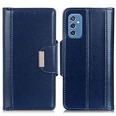 Custodia Portafoglio In Pelle Cover con Supporto M13L per Samsung Galaxy M52 5G Blu