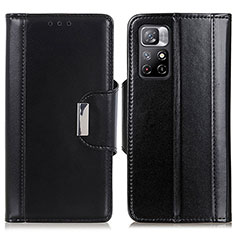 Custodia Portafoglio In Pelle Cover con Supporto M13L per Xiaomi Poco M4 Pro 5G Nero