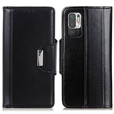 Custodia Portafoglio In Pelle Cover con Supporto M13L per Xiaomi Redmi Note 10 5G Nero