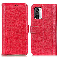 Custodia Portafoglio In Pelle Cover con Supporto M14L per Xiaomi Mi 11i 5G Rosso