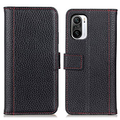 Custodia Portafoglio In Pelle Cover con Supporto M14L per Xiaomi Redmi K40 5G Nero