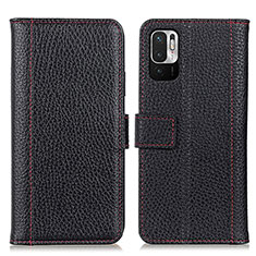 Custodia Portafoglio In Pelle Cover con Supporto M14L per Xiaomi Redmi Note 10 JE 5G Nero