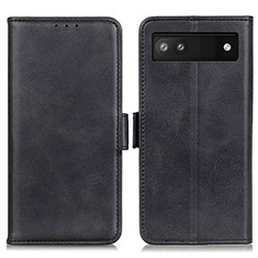 Custodia Portafoglio In Pelle Cover con Supporto M15L per Google Pixel 6a 5G Nero