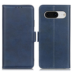 Custodia Portafoglio In Pelle Cover con Supporto M15L per Google Pixel 8 5G Blu