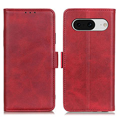 Custodia Portafoglio In Pelle Cover con Supporto M15L per Google Pixel 8 5G Rosso