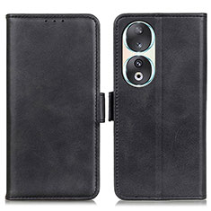 Custodia Portafoglio In Pelle Cover con Supporto M15L per Huawei Honor 90 5G Nero