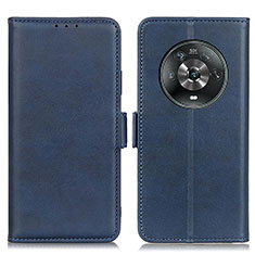 Custodia Portafoglio In Pelle Cover con Supporto M15L per Huawei Honor Magic4 5G Blu