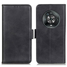 Custodia Portafoglio In Pelle Cover con Supporto M15L per Huawei Honor Magic4 5G Nero