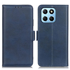 Custodia Portafoglio In Pelle Cover con Supporto M15L per Huawei Honor X6 Blu