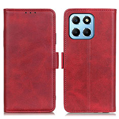 Custodia Portafoglio In Pelle Cover con Supporto M15L per Huawei Honor X6 Rosso