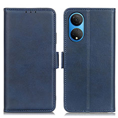 Custodia Portafoglio In Pelle Cover con Supporto M15L per Huawei Honor X7 Blu